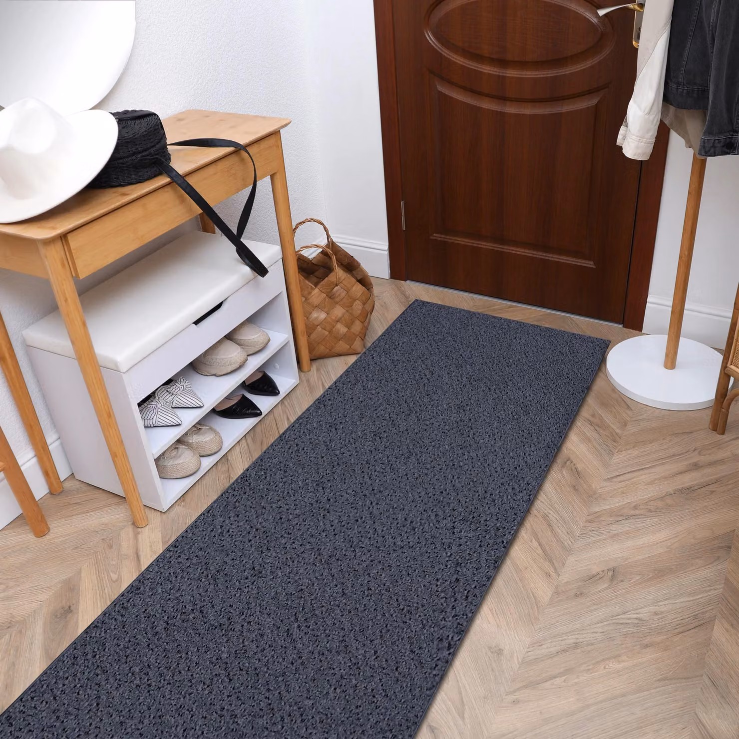 RugsX Traffic Graphite Runner in Grey, W/D/H: 60 x 330 cm – 3
