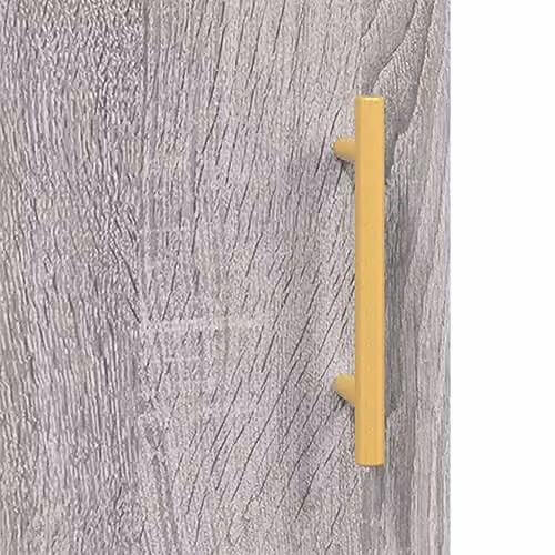 vidaXL Modern Grey Sonoma Highboard Sideboard with Doors and Drawers for Living Room or Bedroom – 3