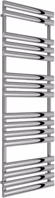 Bathroom Kingdom Arbori Chrome Designer Flat Panel Heated Towel Rail, Silver, H 151 cm x W 50 cm