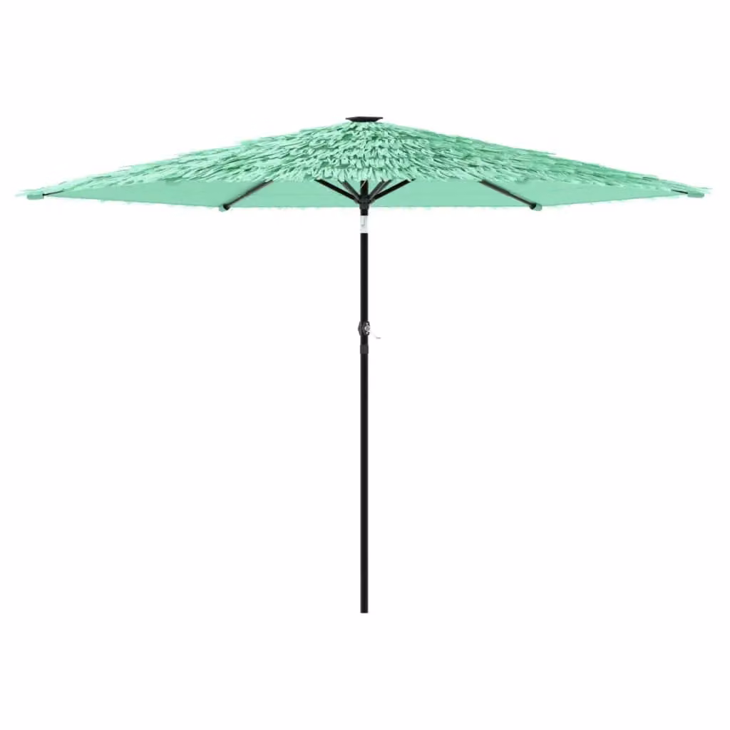 Berkfield Home Garden Parasol with Steel Pole, Green, W: 288 cm, D: 288 cm, H: 225 cm – 2
