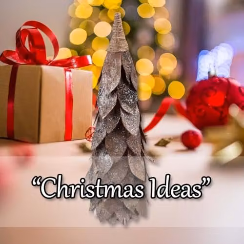 VFM e-Store Christmas Wood Cone Decoration, Brown, H 48 cm x W 20 cm – 5