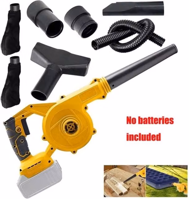 Nordara 2-in-1 Rechargeable Electric Leaf Blower and Vacuum in Yellow
