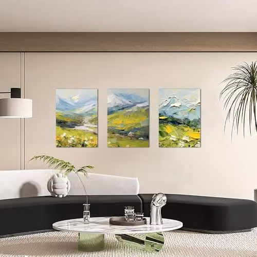 Simpa 3 Panel Multicolour Canvas Wall Art Landscape Nature Photograph – 2