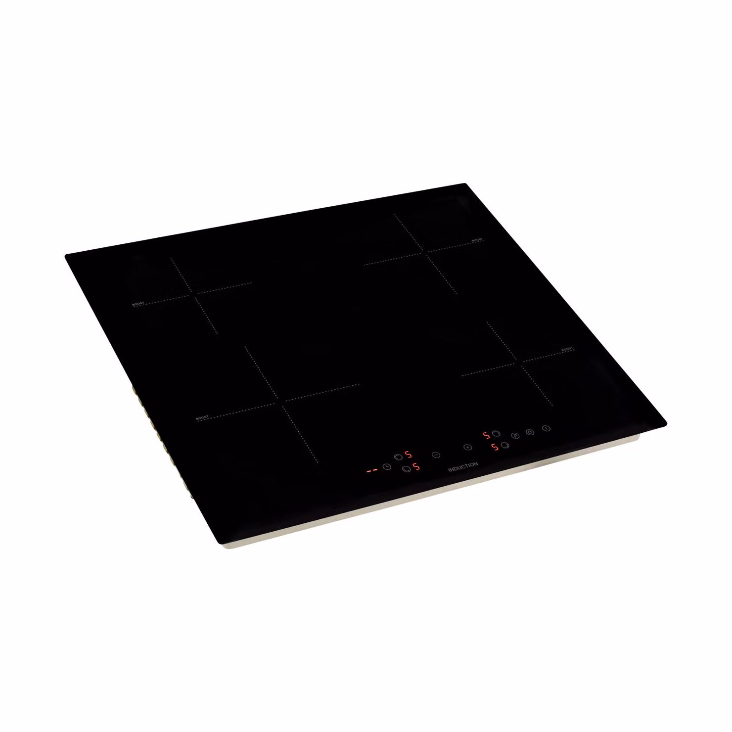 Willow 60cm Induction Ceramic Hob in Black with Four Cooking Zones and Touch Control – 3