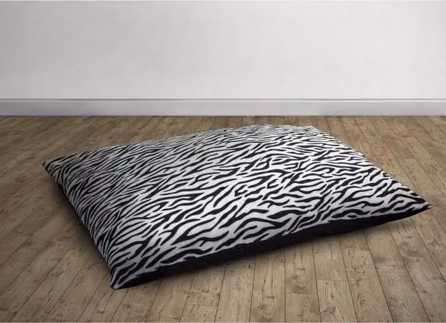 Velosso Multicolour Fleece Lounging Cushion with Non-Slip Base, Diameter: 80 cm