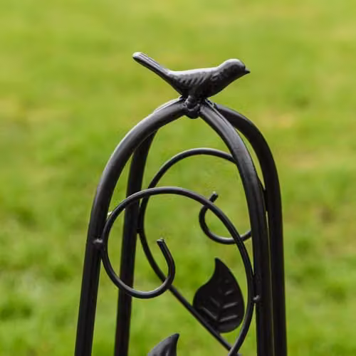 Thompson & Morgan Metal Ornamental Garden Obelisks, Set of 2, Bronze – 3