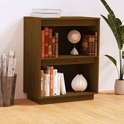 vidaXL Console Cabinet in Honey Brown Solid Pine Wood, W: 60 cm, D: 34 cm, H: 75 cm – 2