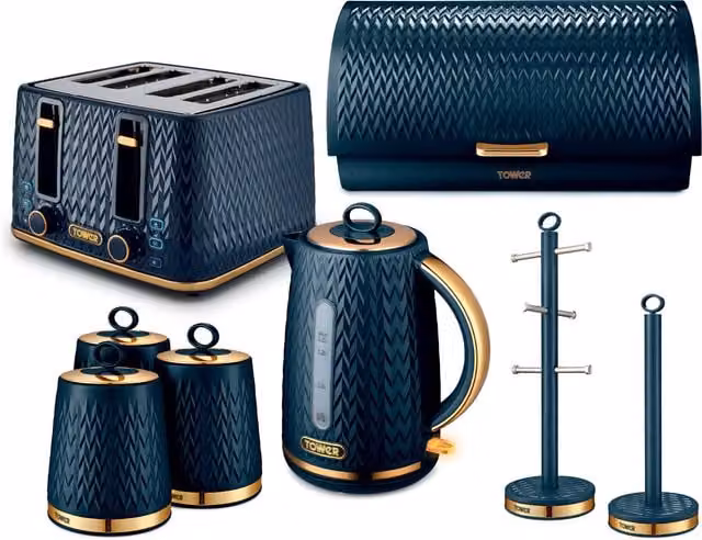 Tower Empire 5 Piece Kitchen Bundle in Blue