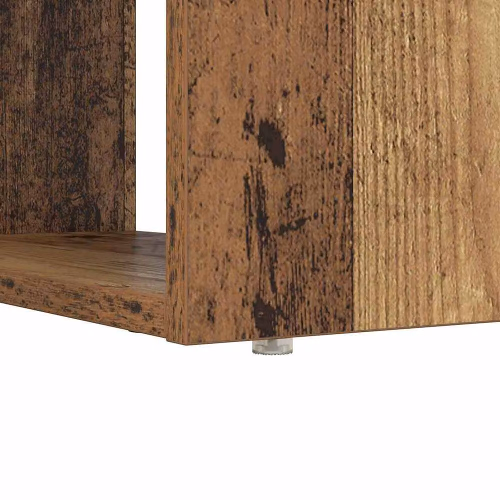 Berkfield Home Writing Desk with Storage in Old Wood Brown, W/D/H: 113 x 54 x 120 cm – 7