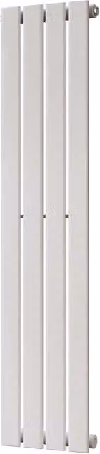 UK Radiators Typhoon White Vertical Designer Radiator, H: 120 cm, W: 27.2 cm