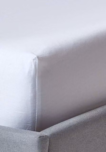 Homescapes Single White Mako Sateen Cotton Fitted Sheet, 400 Thread Count – 1