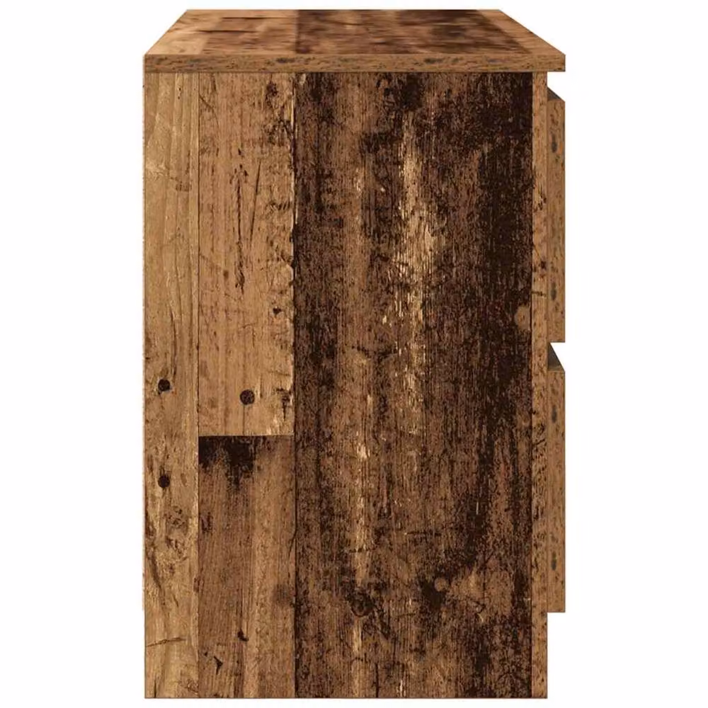 Berkfield Home Rustic Old Wood TV Cabinet in Brown, W/D/H: 80 x 35 x 54 cm – 4
