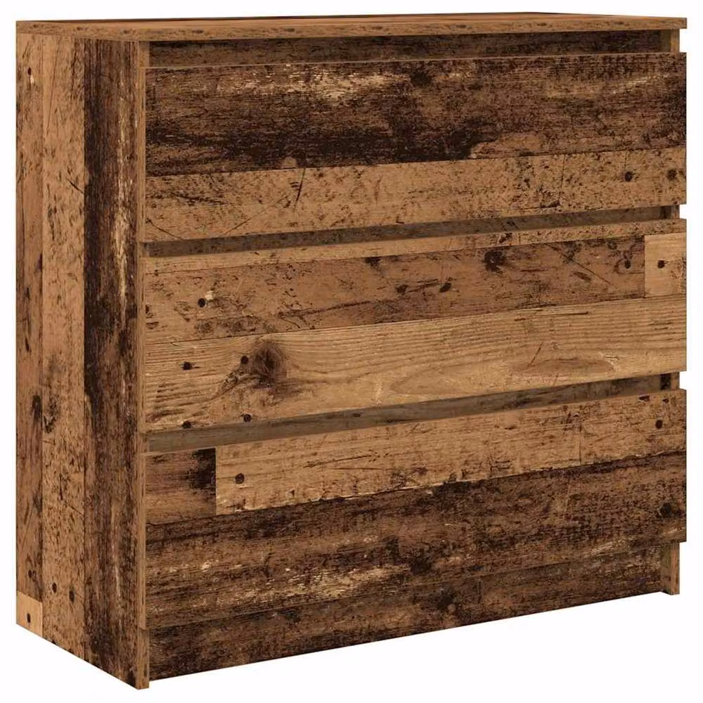 Berkfield Home Old Wood Sideboard in Brown, W/D/H: 80 x 35 x 76 cm – 2