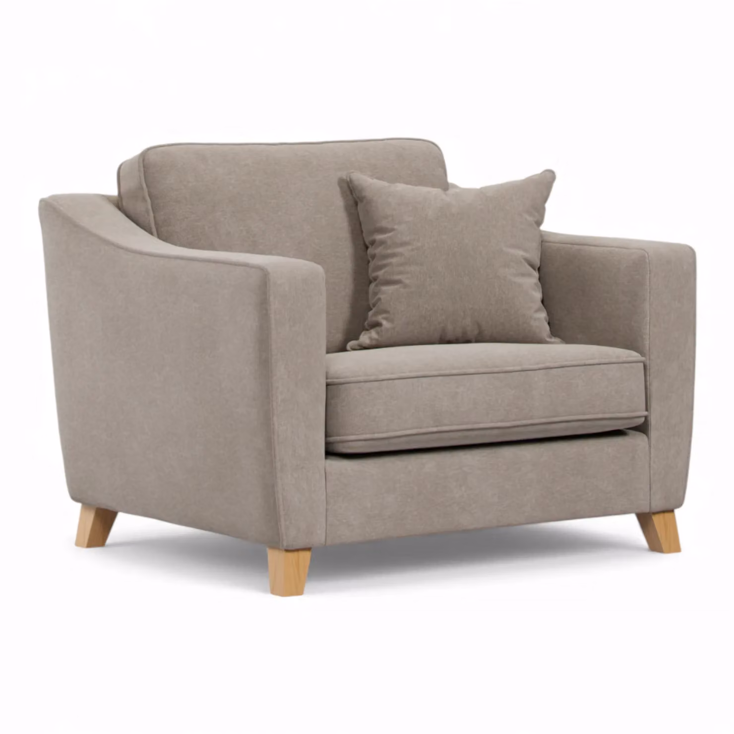 The Great Sofa Company Jackson Chenille Snuggle Chair in Beige – 2