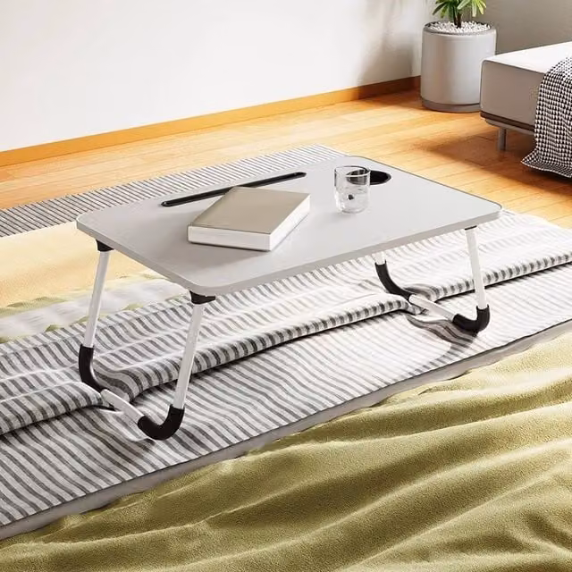 PAWNORA Folding Laptop Bed Table in White