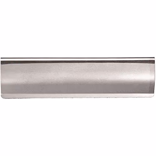 Loops Stainless Steel Interior Letterbox Plate Tidy Cover Flap, W: 28.0 cm, H: 6.2 cm – 1