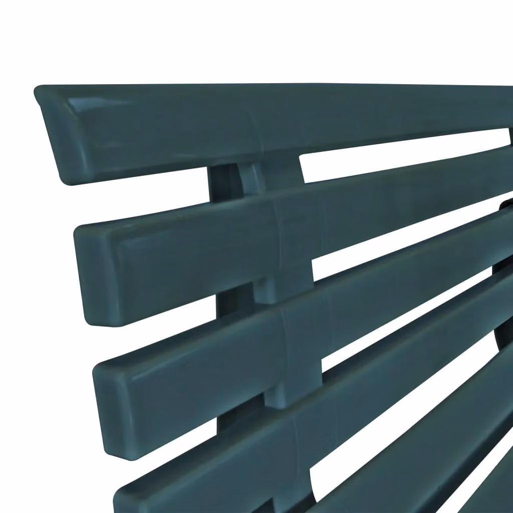 Berkfield Home Garden Bench in Green Plastic, Width: 145.5 cm – 5