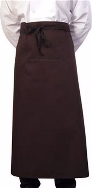 BonChef Black Chef Bar Apron for Professionals