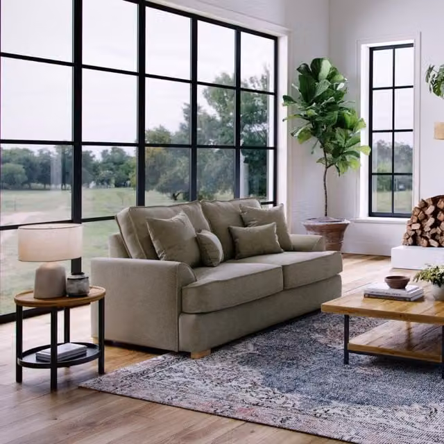 The Great Sofa Company Ophelia 2 Seater Grey Chenille Fabric Sofa – 1