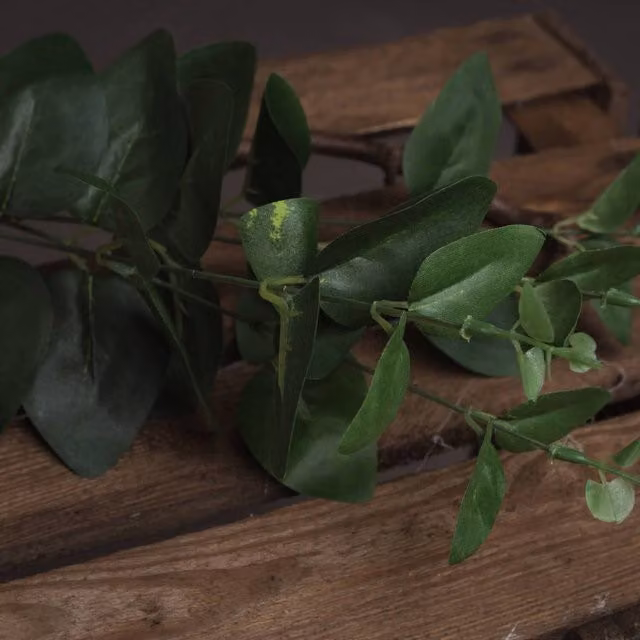 KDMK Cineraria Eucalyptus Spray Artificial Greenery in Green