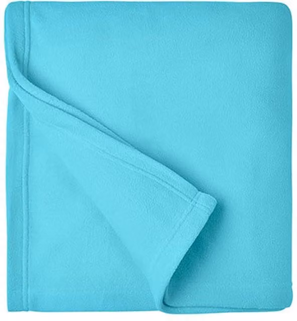 James and Nicholson Plain Fleece Blanket in Clear