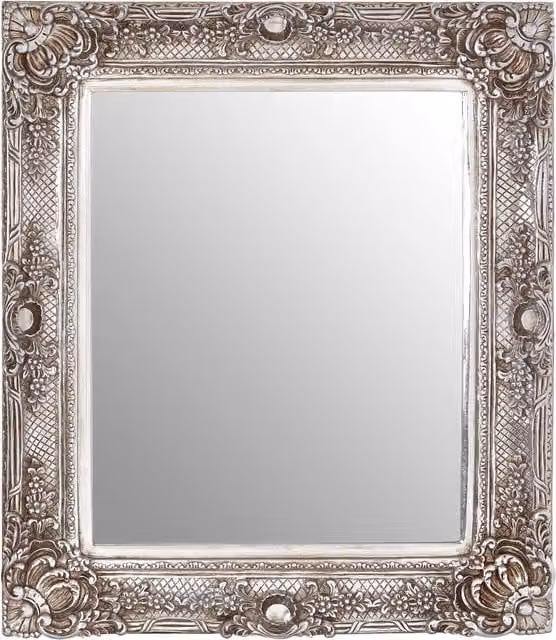 Fifty Five South Orsina Marseille Champagne Geometric Wall Mirror in Silver