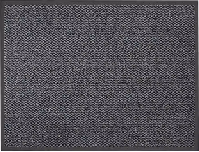 JVL Commodore Barrier Mat, Blue and Black, W: 60 cm, D: 80 cm