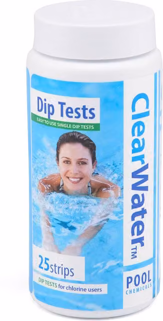 Clearwater Dip Test Strips for Measuring pH, Alkalinity and Chlorine