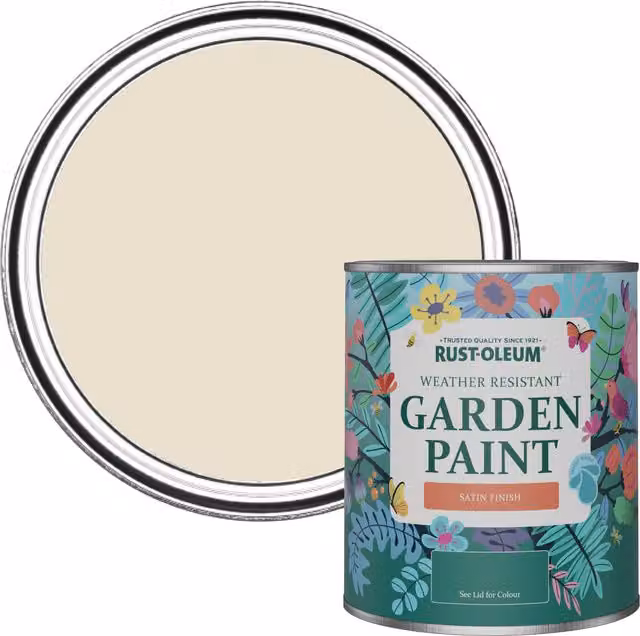 Rust-Oleum Water-Based Garden Paint in Satin Finish, Longsands, 0.75 l