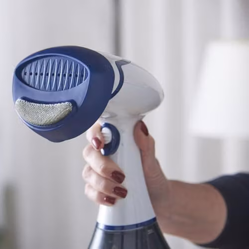 Russell Hobbs Steam Genie Essential Handheld Vertical Clothes Steamer, White, 1600W – 6