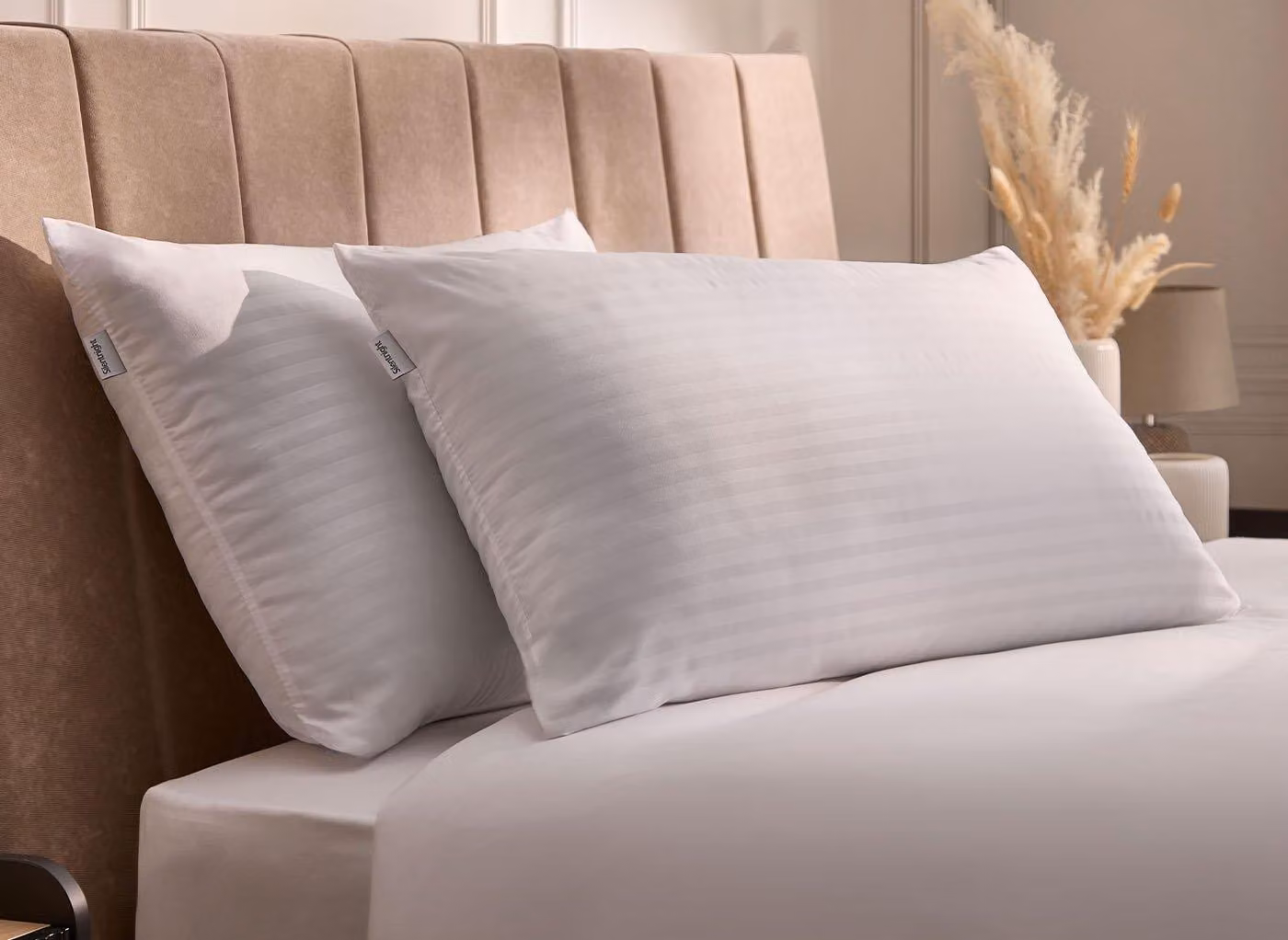 Silentnight Hotel Collection Microfibre Pillow Pair in White