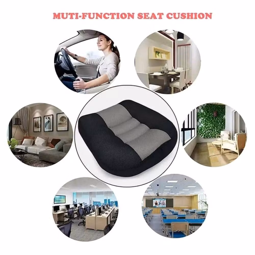 NESTLUNE Car Driver Seat Cushion for Fatigue Relief in Black, W/D/H: 190 x 100 x 10 cm – 4
