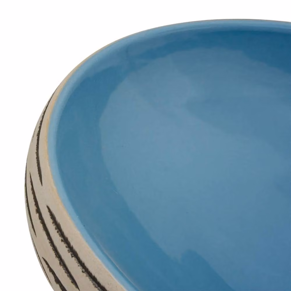 Berkfield Home Multicolour Oval Ceramic Countertop Basin W: 59 cm, D: 40 cm, H: 15 cm – 4