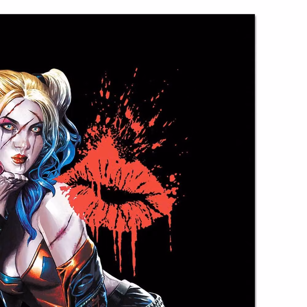 DC Comics Deceased Kiss Harley Quinn Framed Multicolour Paper Poster in Black – 2