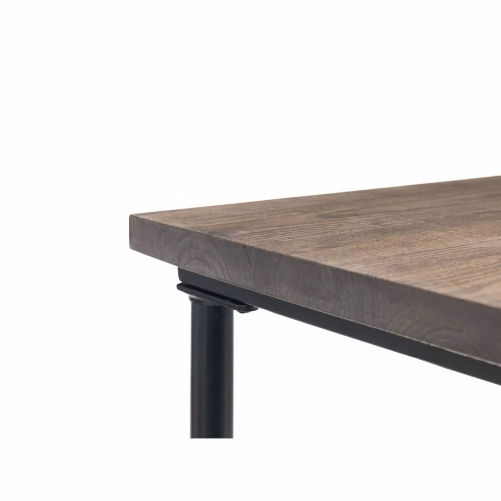 Cheshire Signature Carnegie Industrial Pipe Writing Desk in Mocha Elm and Black – 3