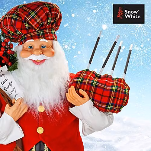 VFM e-Store Festive Scottish Standing Father Christmas in Red – 4
