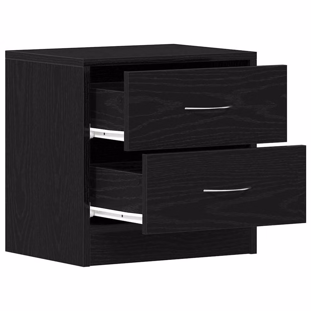 Berkfield Home Black Oak Bedside Cabinet W/D/H: 40 x 30 x 40 cm – 3