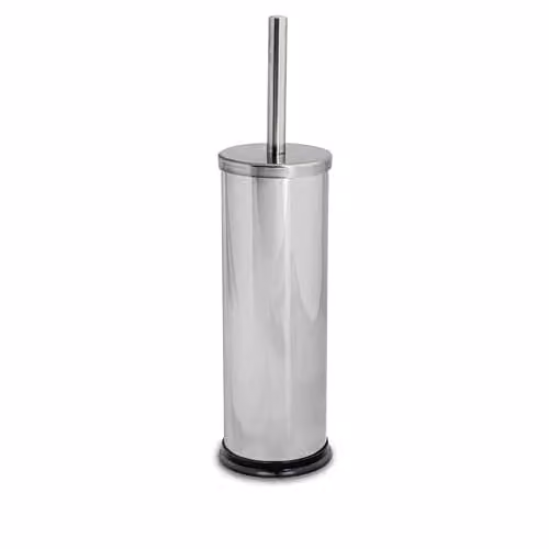 Harbour Housewares Stainless Steel Toilet Brush and Holder Set in Silver – 1