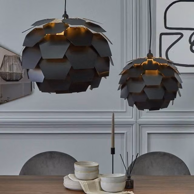 Wyld and Coco Black Pine Cone Pendant Lamp – 1
