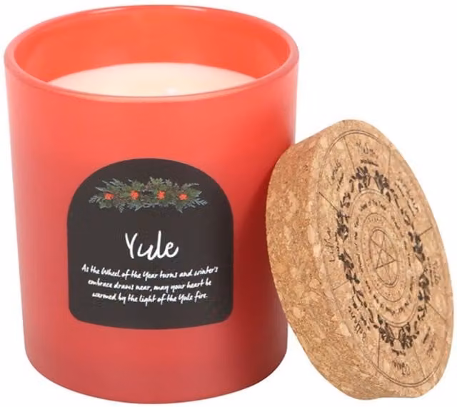 KDMK Yule Wintergreen Festive Winter Solstice Candle in Green