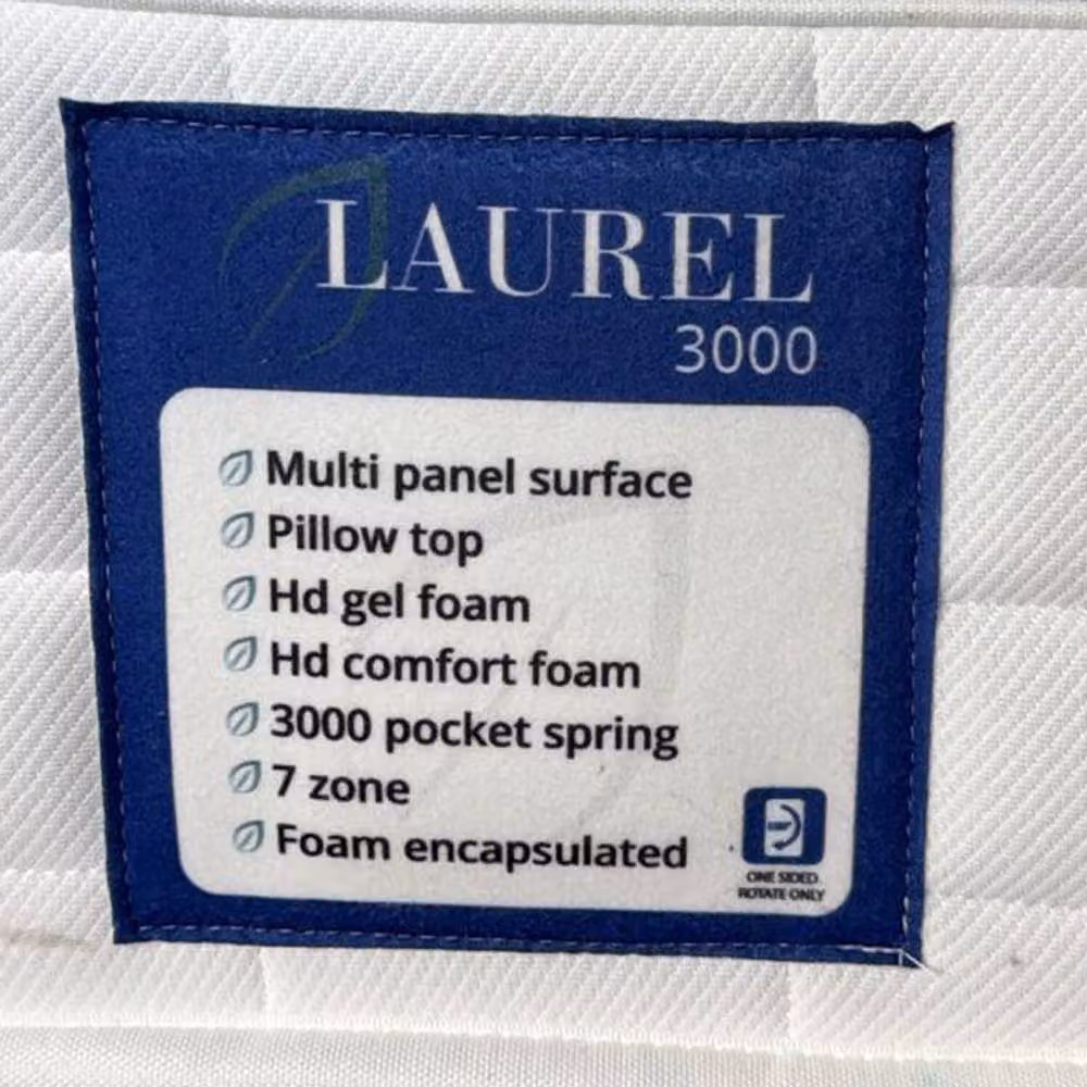 Desire Deco Laurel 3000 Hybrid Pocket Spring Pillow Top Mattress in White, W/D/H: 180 x 200 cm – 5
