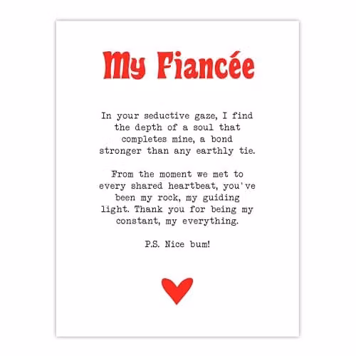 Artery8 Love Poem My Everything Romantic Typography Wall Art Poster Print on White Thick Paper, W: 45.7 cm, H: 61 cm