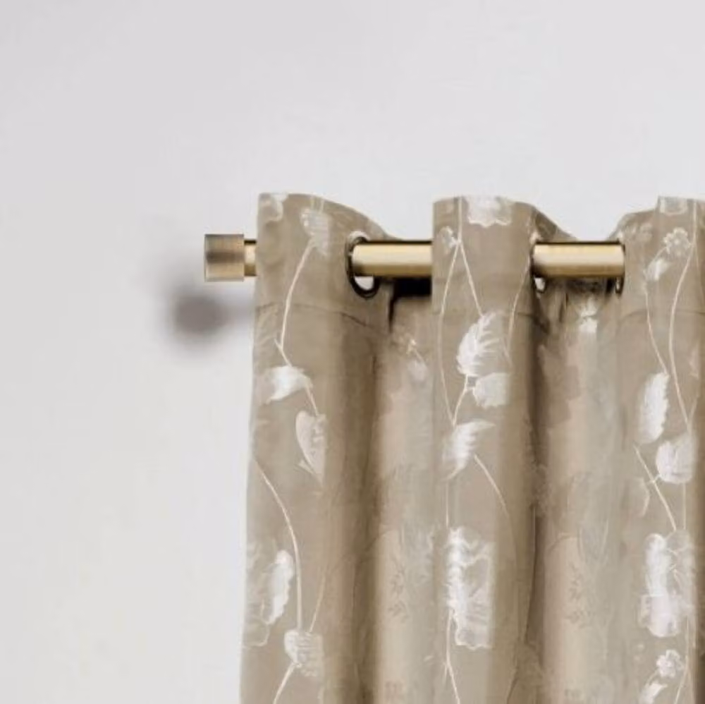 New Edge Blinds Fenton 16-19mm Extendable Eyelet Metal Curtain Pole Set in Bronze, 160 cm – 2
