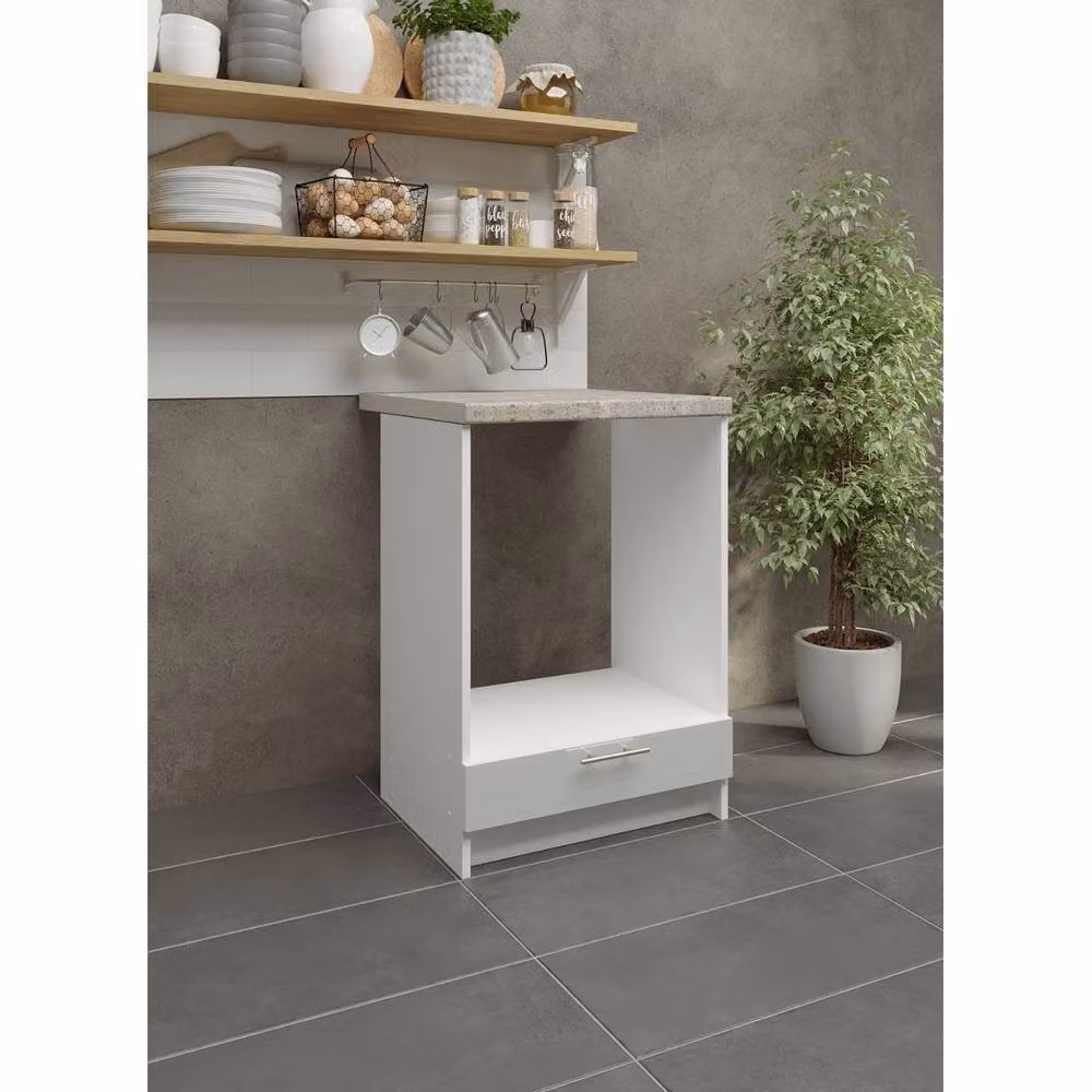 SPETLEK Modern White Matt Kitchen Oven Appliance Housing Unit W/D/H: 60 x 60 x 60 cm – 2