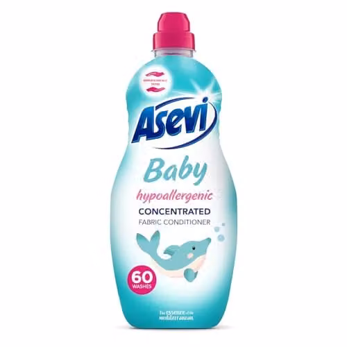 Asevi Baby Fabric Softener, Blue, 1380 ml