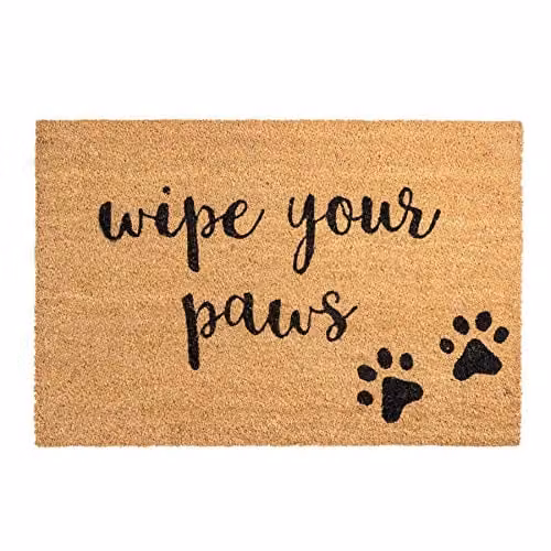 Nicola Spring Paws Coir Door Mat, Brown, W: 90 cm, D: 60 cm