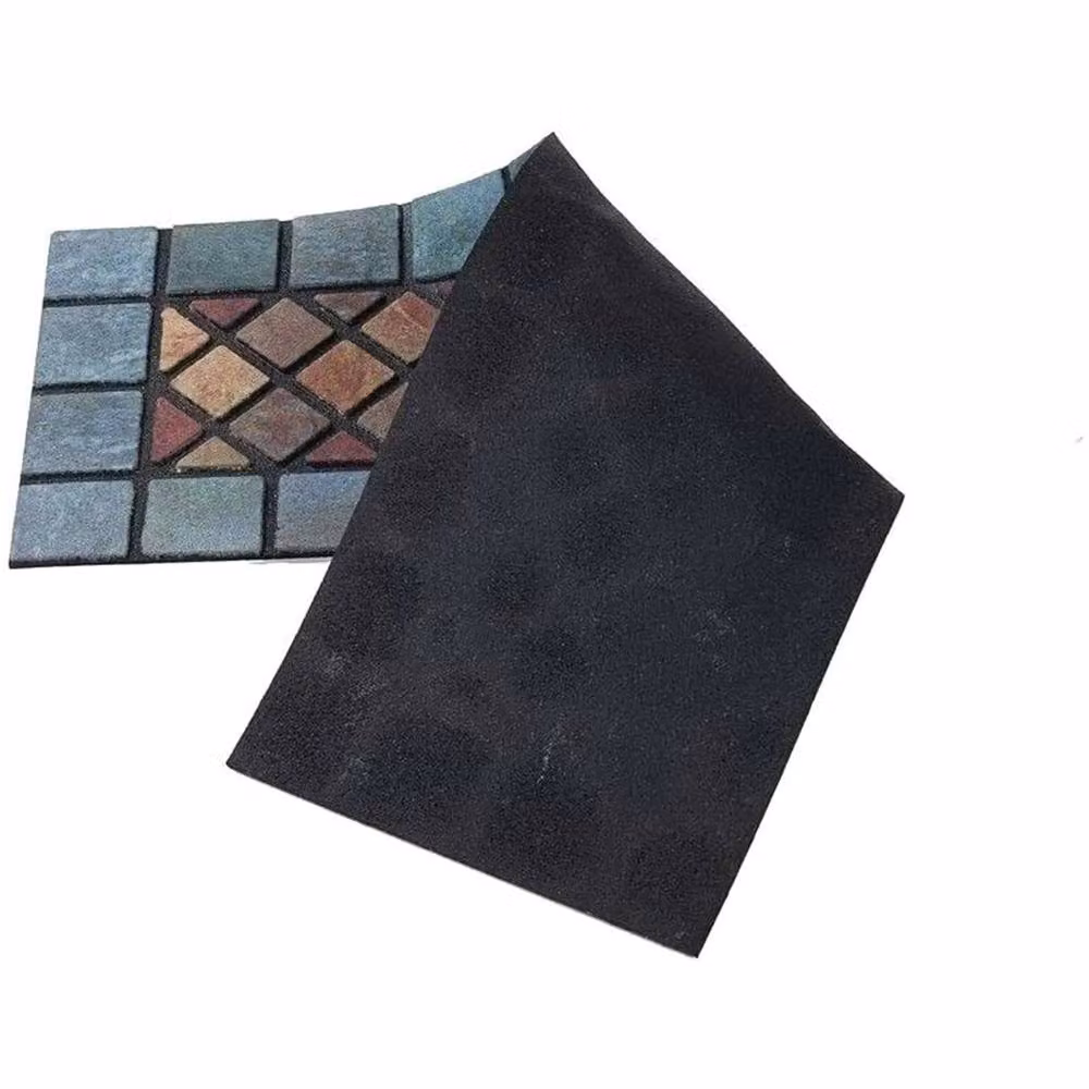 Nordara Grey Stone-Themed Non-Slip Natural Rubber Stair Steps – 4