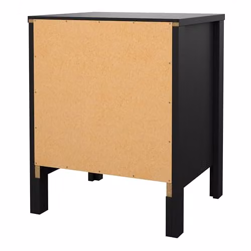 Furniture To Go Barcelona 2-Drawer Bedside Table in Black and Brown – 5