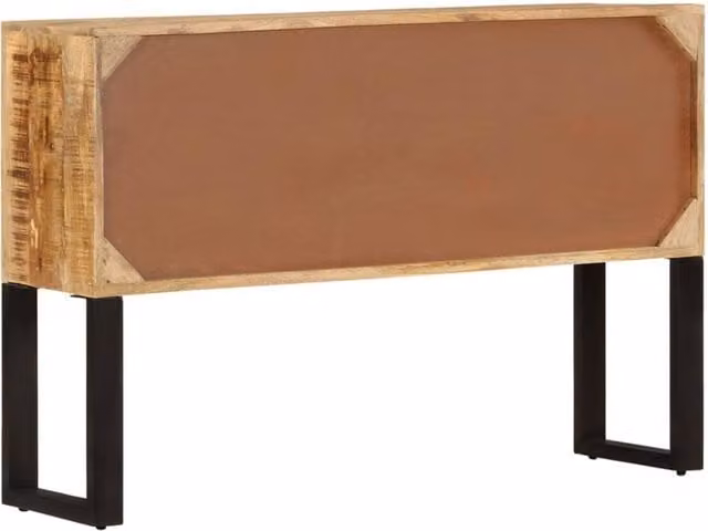 Berkfield Home Rustic Brown Mango Wood Sideboard, W/D/H: 110 x 30 x 74 cm – 1