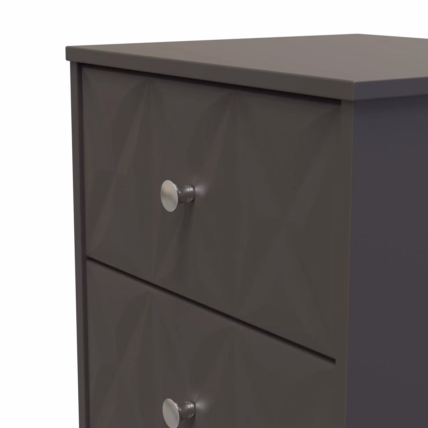 Ready Assembled 2 U Memphis 3 Drawer Bedside Cabinet in Dark Grey – 3